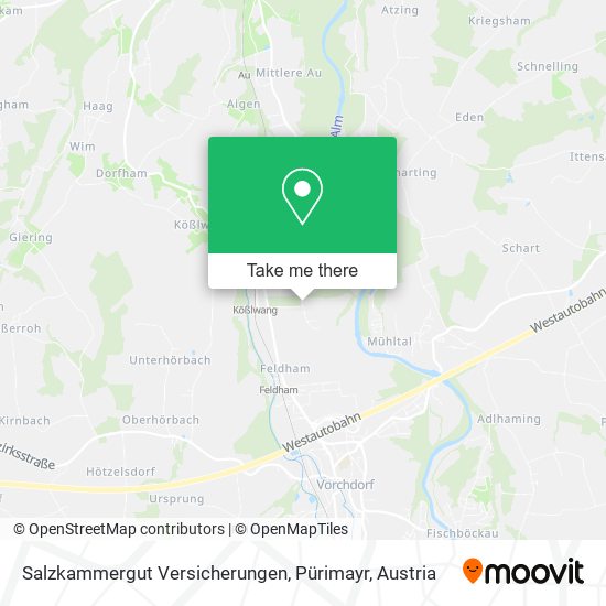 Salzkammergut Versicherungen, Pürimayr map