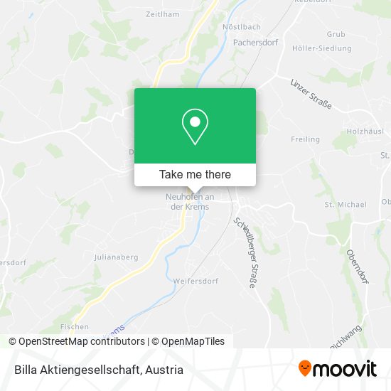 Billa Aktiengesellschaft map