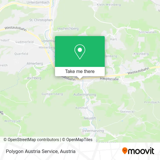 Polygon Austria Service map
