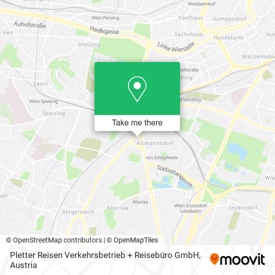 Pletter Reisen Verkehrsbetrieb + Reisebüro GmbH map