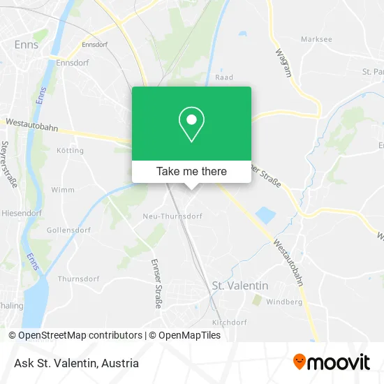 Ask St. Valentin map