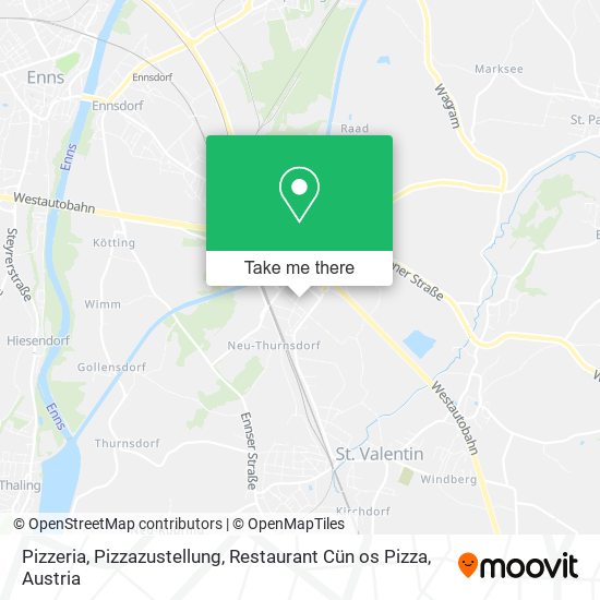 Pizzeria, Pizzazustellung, Restaurant Cün os Pizza map