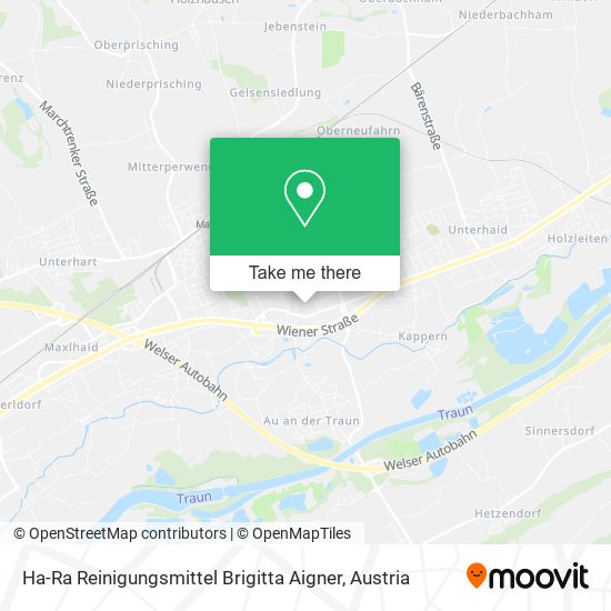 Ha-Ra Reinigungsmittel Brigitta Aigner map