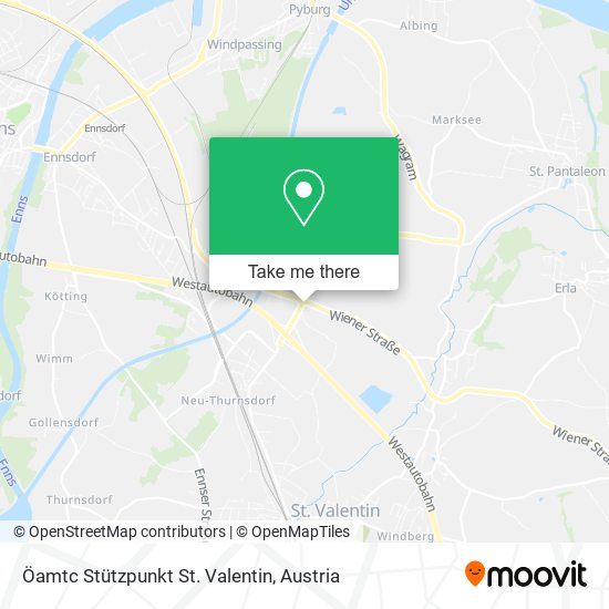 Öamtc Stützpunkt St. Valentin map