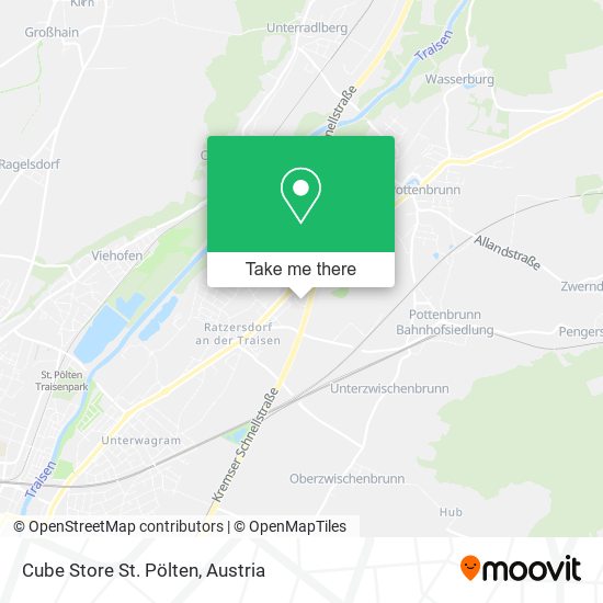 Cube Store St. Pölten map