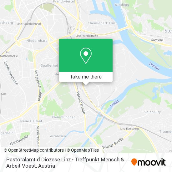 Pastoralamt d Diözese Linz - Treffpunkt Mensch & Arbeit Voest map