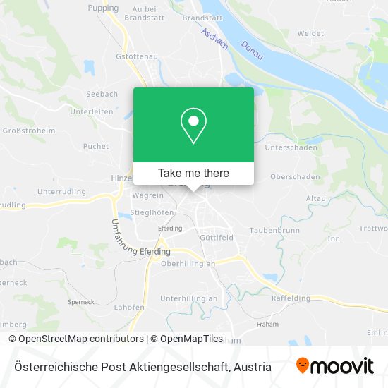 Österreichische Post Aktiengesellschaft map