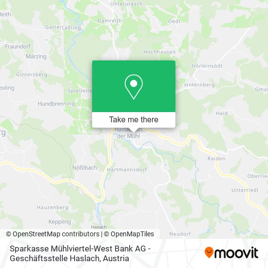 Sparkasse Mühlviertel-West Bank AG - Geschäftsstelle Haslach map