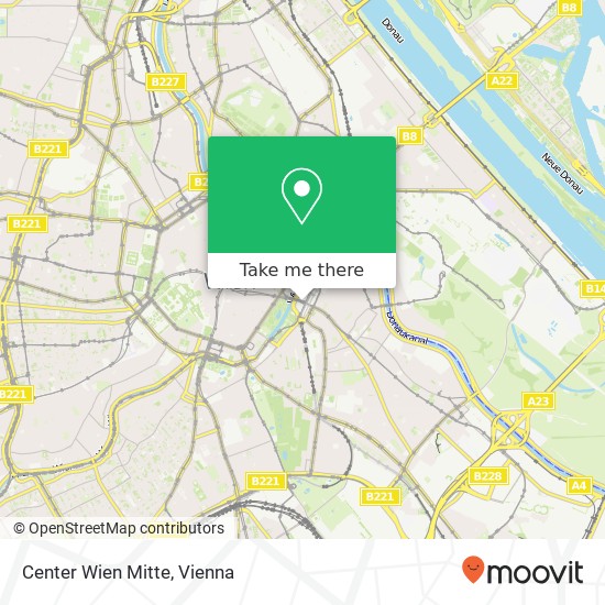 Center Wien Mitte map