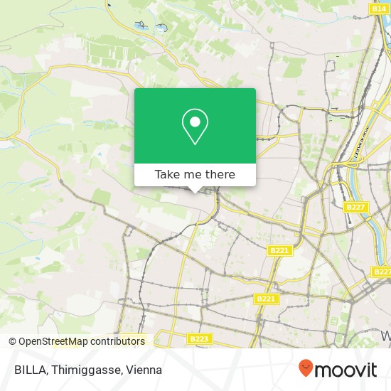 BILLA, Thimiggasse map