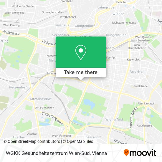WGKK Gesundheitszentrum Wien-Süd map