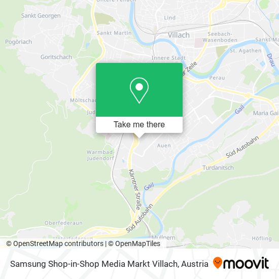 Samsung Shop-in-Shop Media Markt Villach map