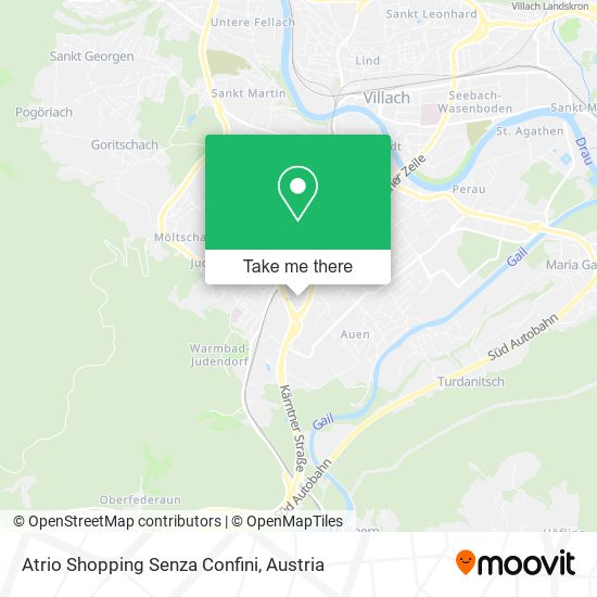 Atrio Shopping Senza Confini map