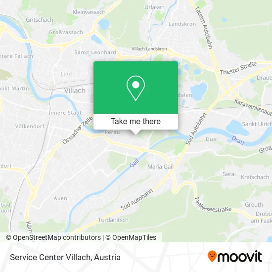 Service Center Villach map