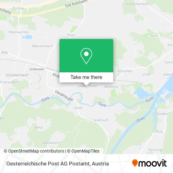 Oesterreichische Post AG Postamt map