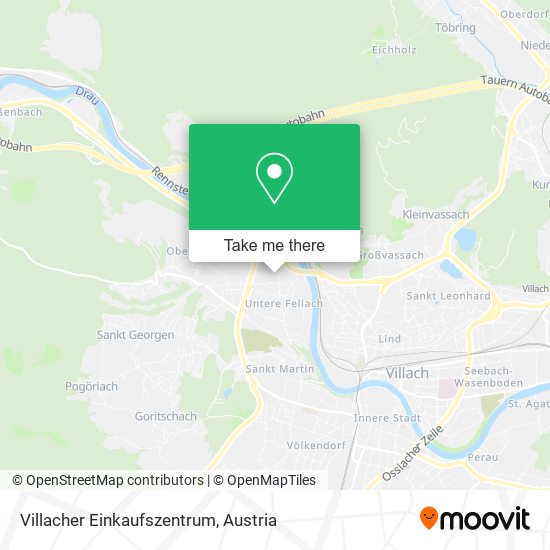 Villacher Einkaufszentrum map