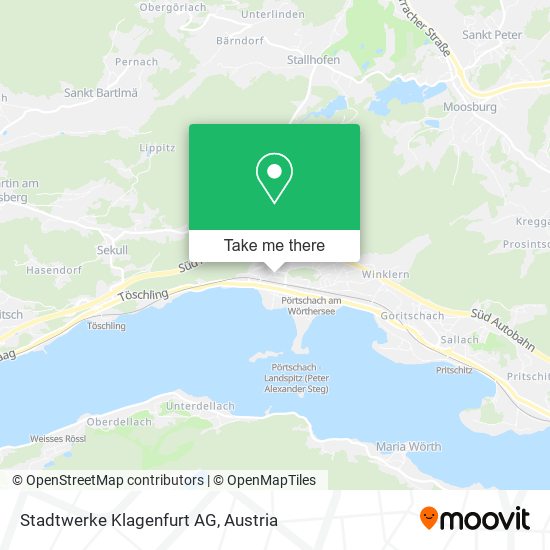 Stadtwerke Klagenfurt AG map