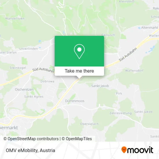 OMV eMobility map