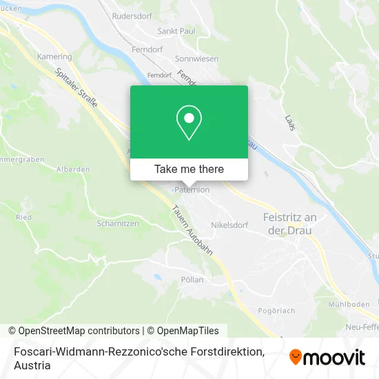 Foscari-Widmann-Rezzonico'sche Forstdirektion map