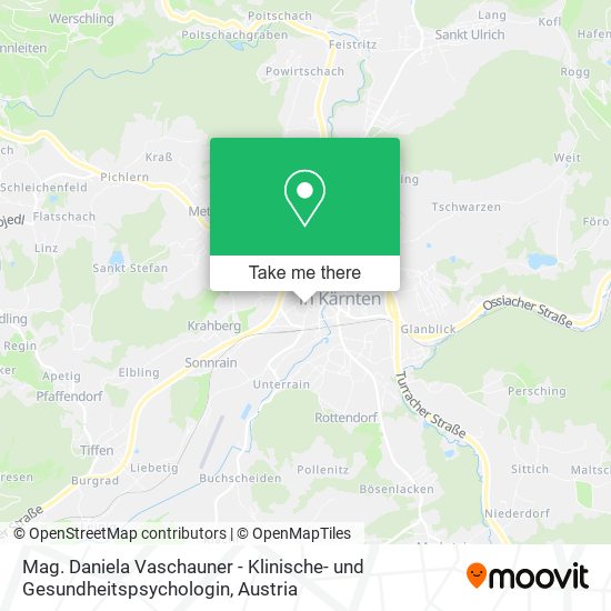 Mag. Daniela Vaschauner - Klinische- und Gesundheitspsychologin map