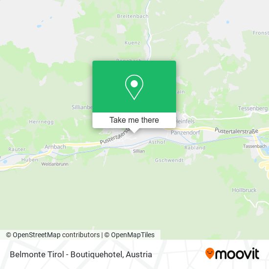Belmonte Tirol - Boutiquehotel map