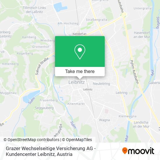 Grazer Wechselseitige Versicherung AG - Kundencenter Leibnitz map