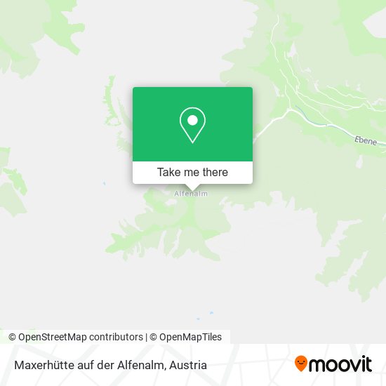 Maxerhütte auf der Alfenalm map