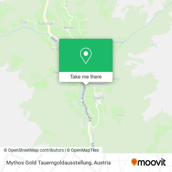 Mythos Gold Tauerngoldausstellung map