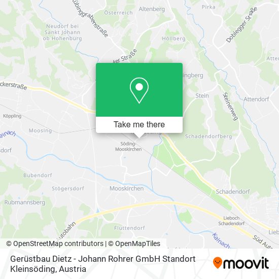 Gerüstbau Dietz - Johann Rohrer GmbH Standort Kleinsöding map