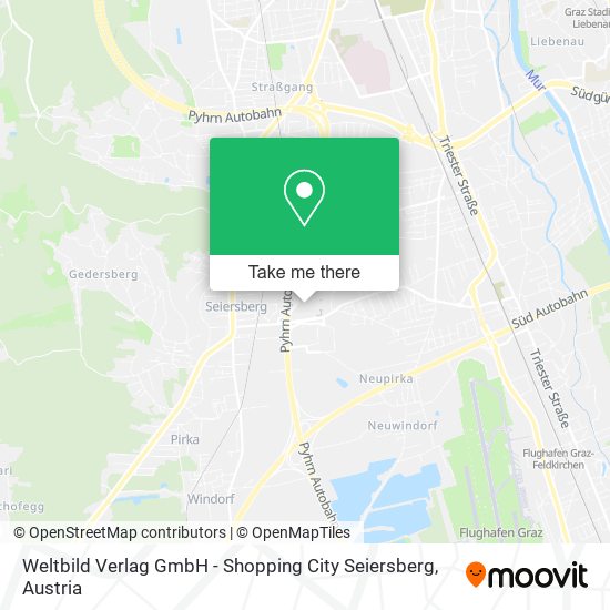 Weltbild Verlag GmbH - Shopping City Seiersberg map