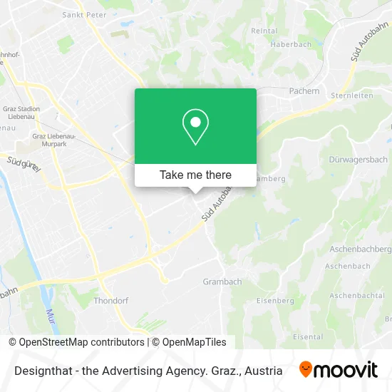 Designthat - the Advertising Agency. Graz. map