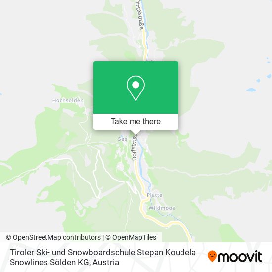 Tiroler Ski- und Snowboardschule Stepan Koudela Snowlines Sölden KG map