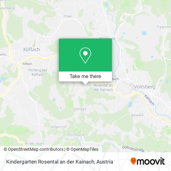 Kindergarten Rosental an der Kainach map