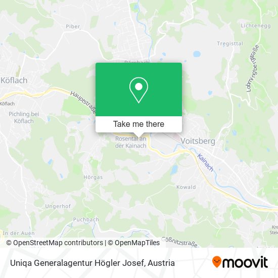 Uniqa Generalagentur Högler Josef map