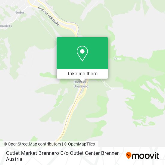Outlet Market Brennero C / o Outlet Center Brenner map