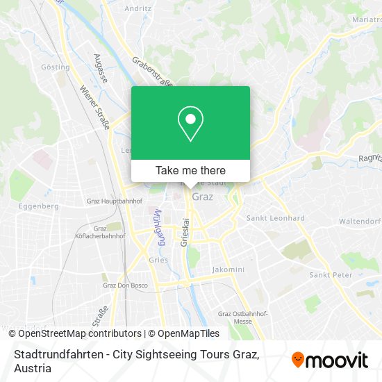 Stadtrundfahrten - City Sightseeing Tours Graz map