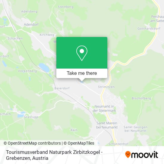Tourismusverband Naturpark Zirbitzkogel - Grebenzen map