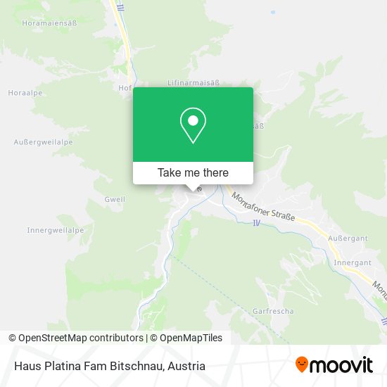 Haus Platina Fam Bitschnau map