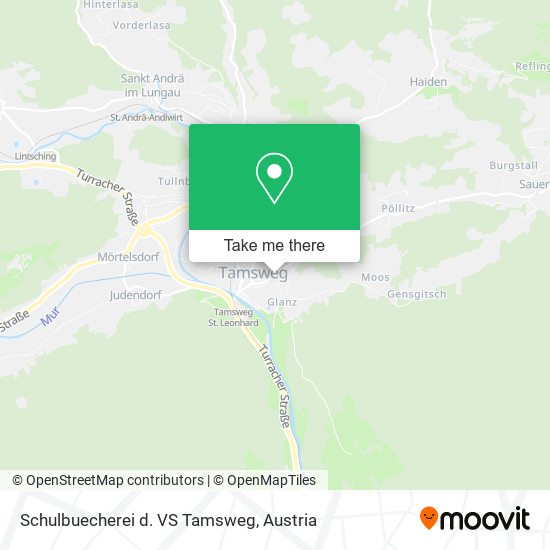 Schulbuecherei d. VS Tamsweg map