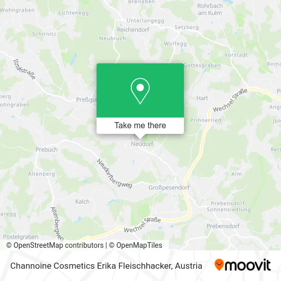 Channoine Cosmetics Erika Fleischhacker map