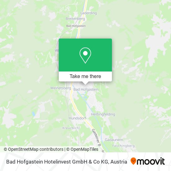 Bad Hofgastein Hotelinvest GmbH & Co KG map