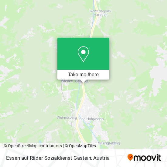 Essen auf Räder Sozialdienst Gastein map
