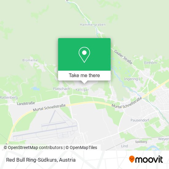 Red Bull Ring-Südkurs map