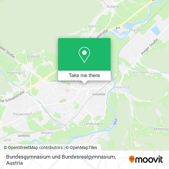 Bundesgymnasium und Bundesrealgymnasium map
