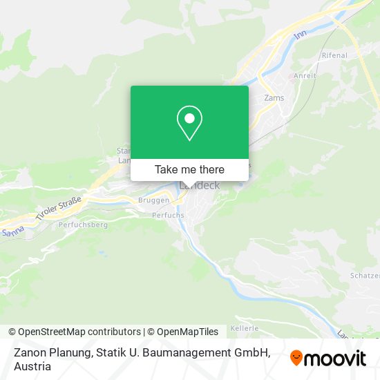 Zanon Planung, Statik U. Baumanagement GmbH map