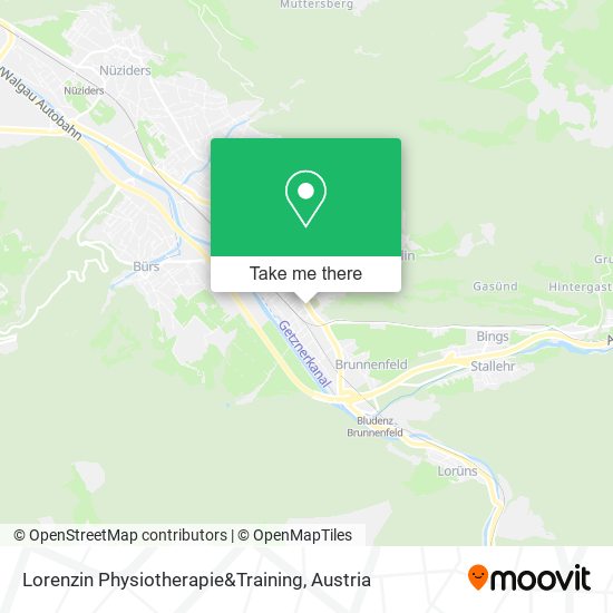 Lorenzin Physiotherapie&Training map