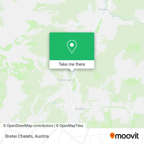 Bretei Chalets map
