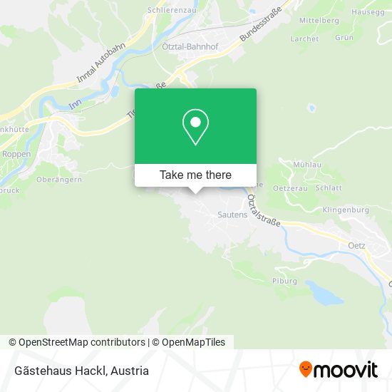 Gãstehaus Hackl map