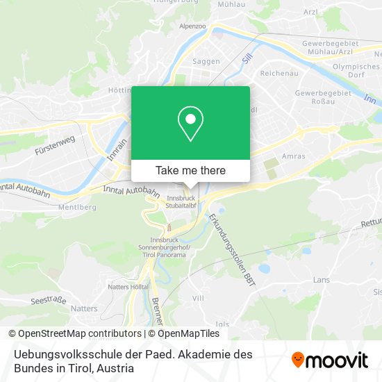 Uebungsvolksschule der Paed. Akademie des Bundes in Tirol map