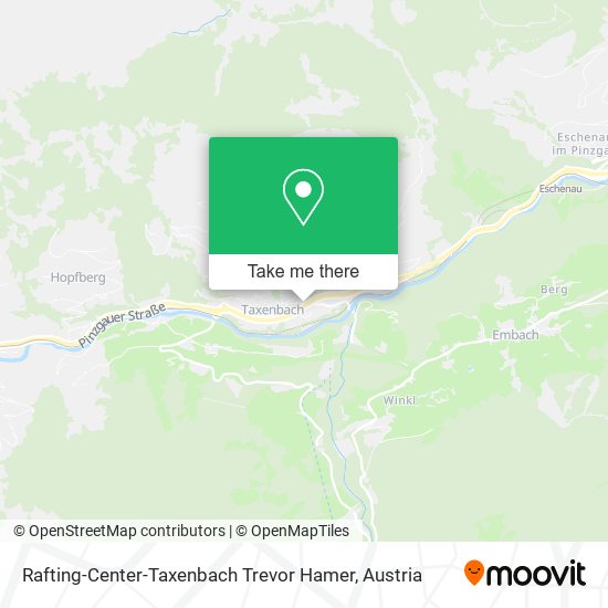 Rafting-Center-Taxenbach Trevor Hamer map